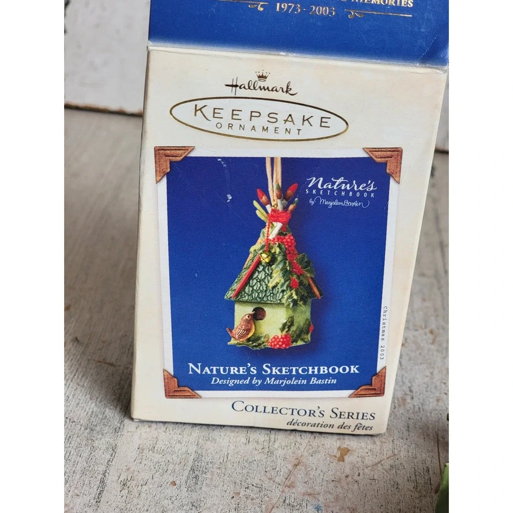Hallmark nature's SketchBook Marjolein Bastin bird vintage ornament Xmas